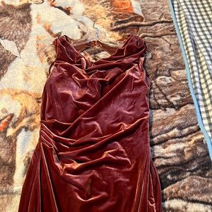 Size 8 pink velvet Revelry dress